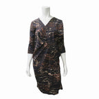 Zero + Maria Cornejo Printed Draped Dress