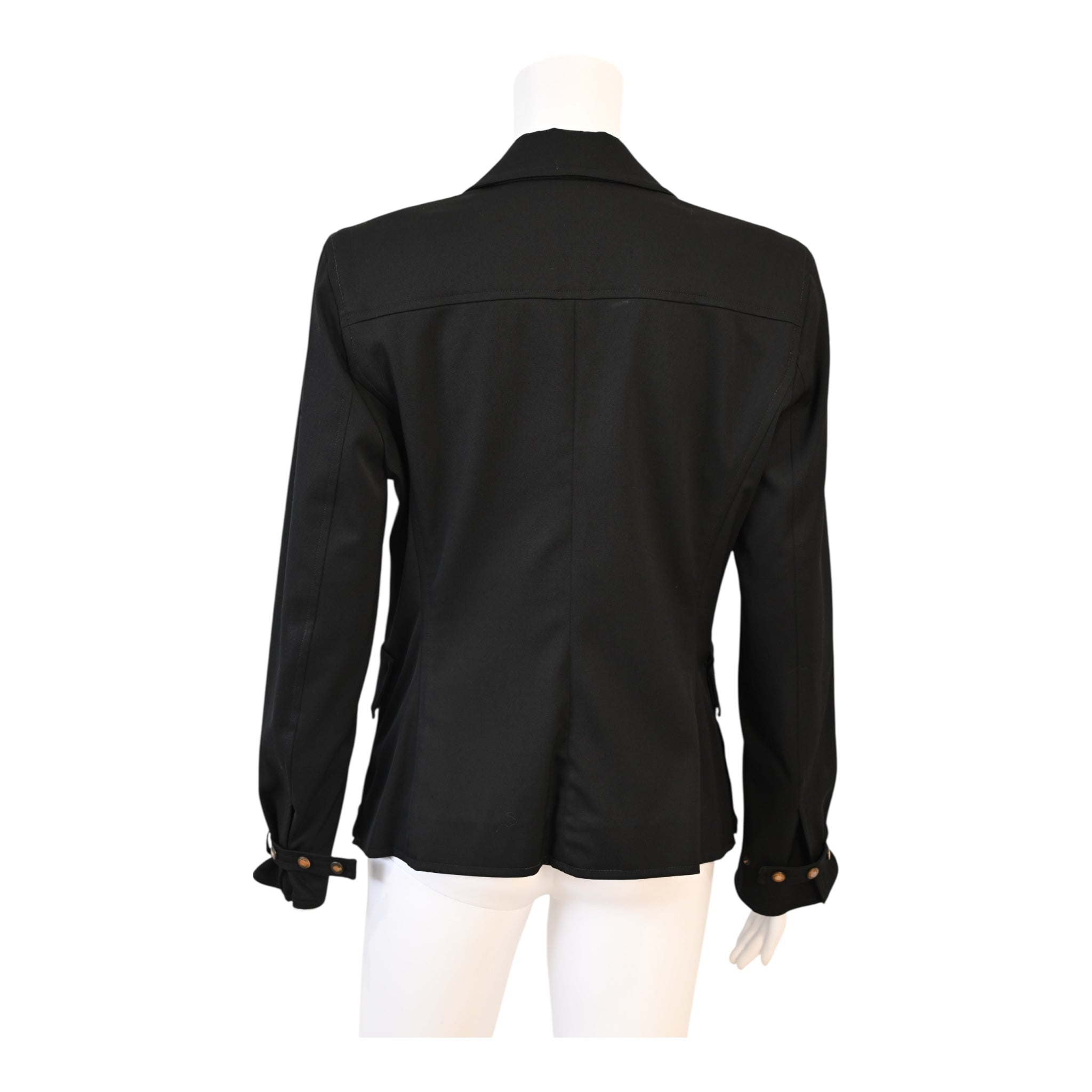 Yves Saint Laurent YSL by Tom Ford Black Cargo Blazer Size 40