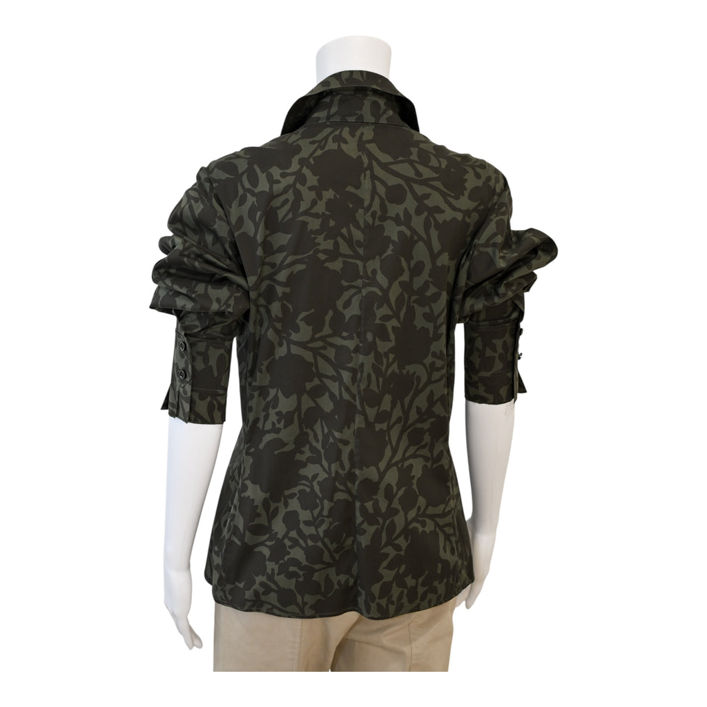 Yves Saint Laurent YSL by Stefano Pilati Camouflage Print Shirt Size 42