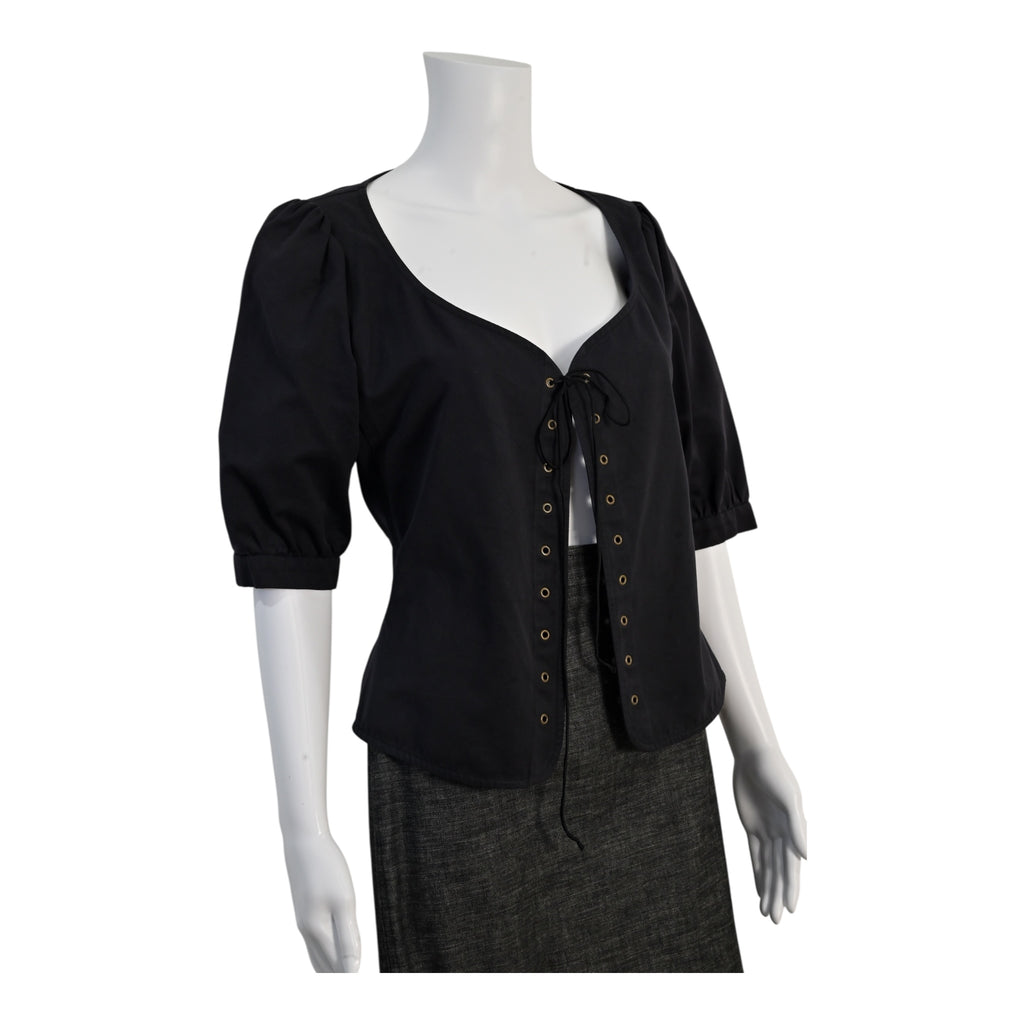 Stefano Pilatti for YSL Lace Up Corset Top Size 44