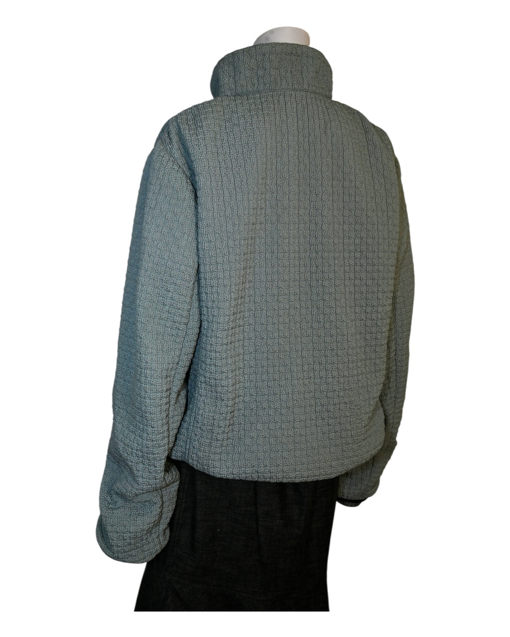 Prada Argento Zip Jacket Size 46IT