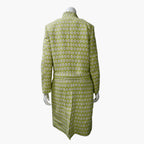 Burberry Runway Jacquard Belted Coat Size 6