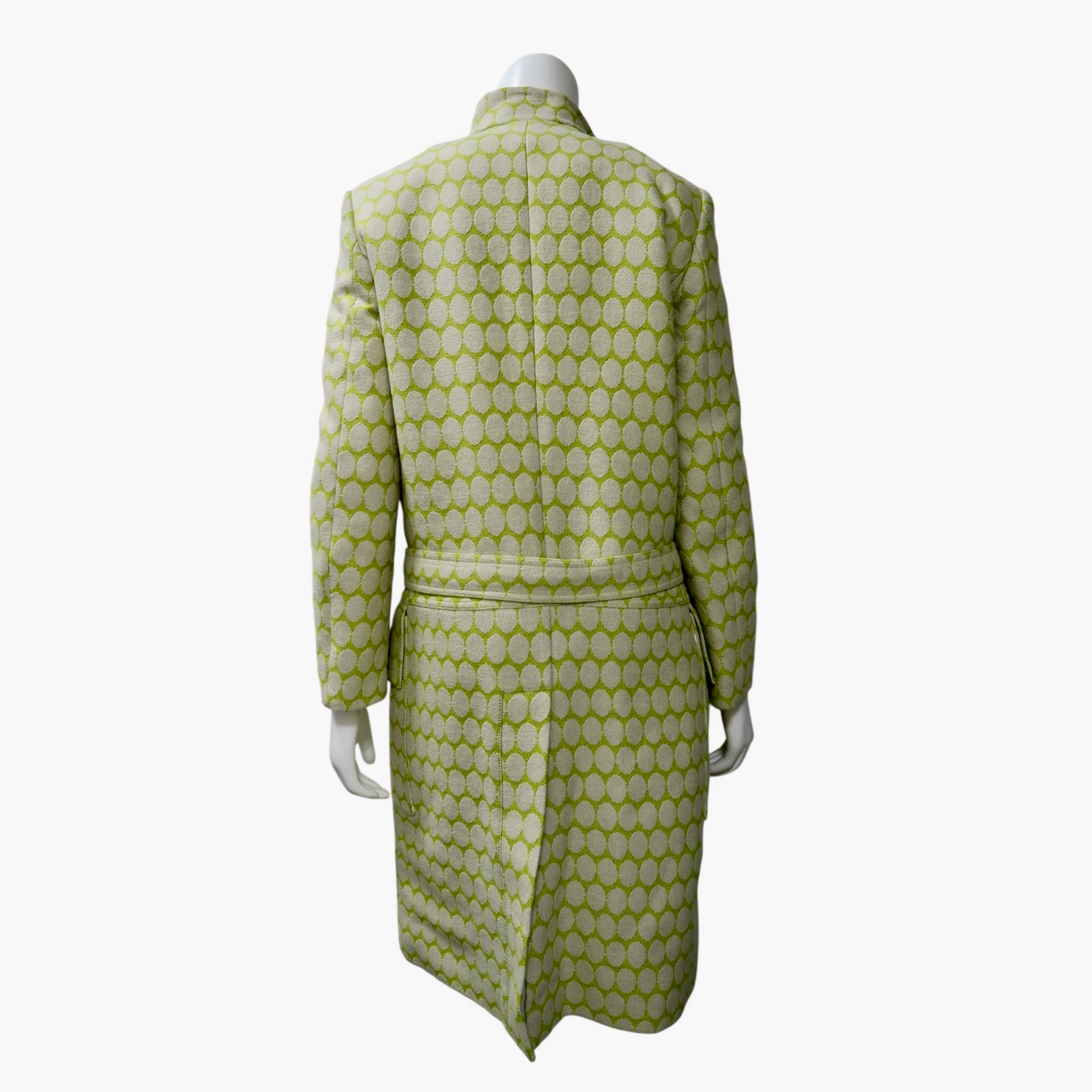 Burberry Runway Jacquard Belted Coat Size 6