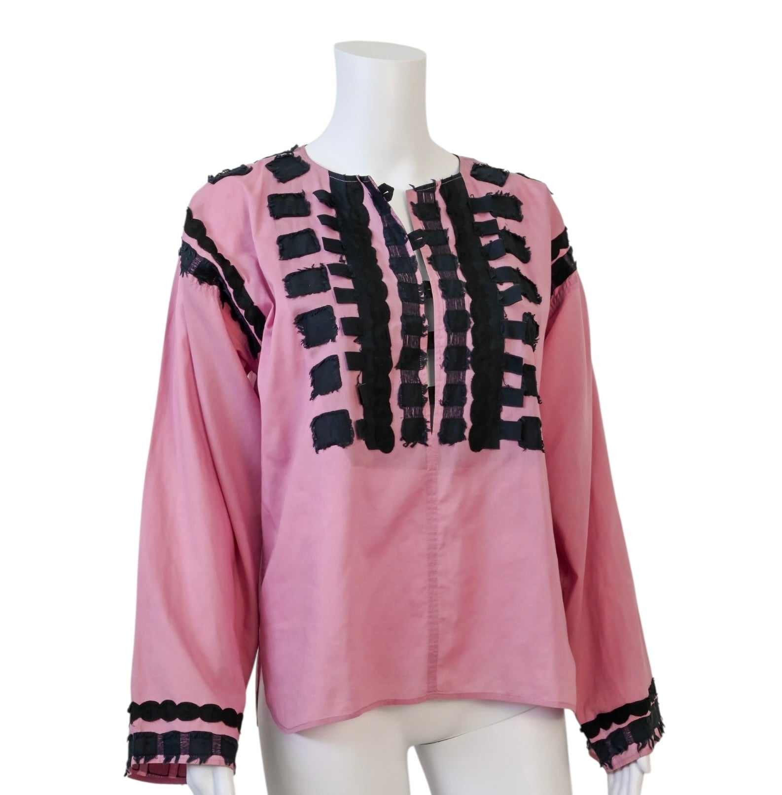 Yves Saint Laurent Rive Gauche Pink Blouse Size 42