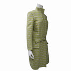 Burberry Runway Jacquard Belted Coat Size 6