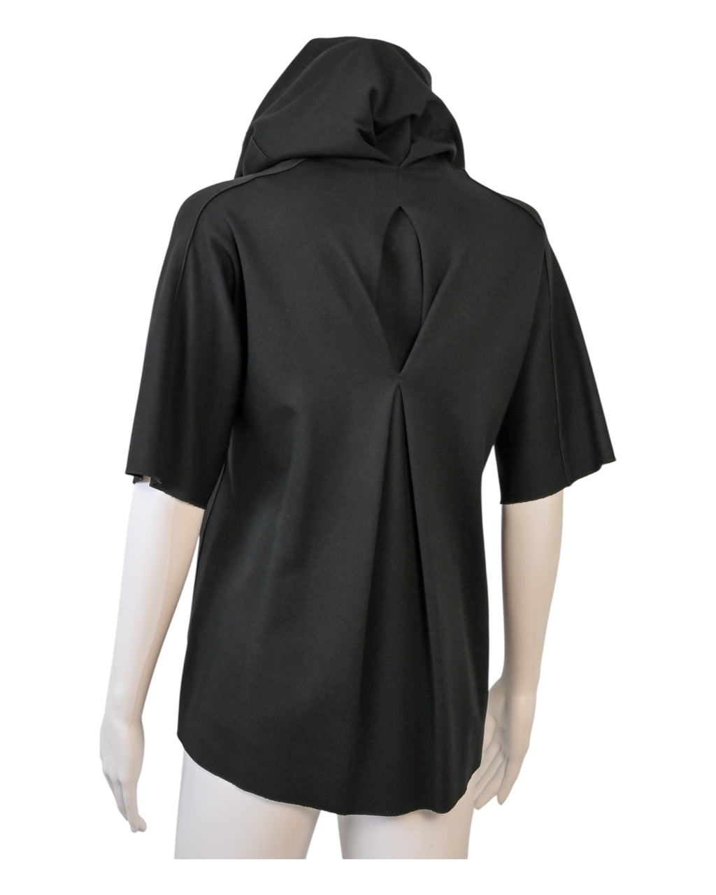 Yves Saint Laurent YSL Black Draped Cowl Collar Top Size Large