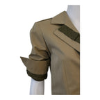 Yves Saint Laurent YSL by Stefano Pilati Khaki Military Blazer Size 40