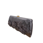 Yves Saint Laurent Floral Satin Evening Clutch