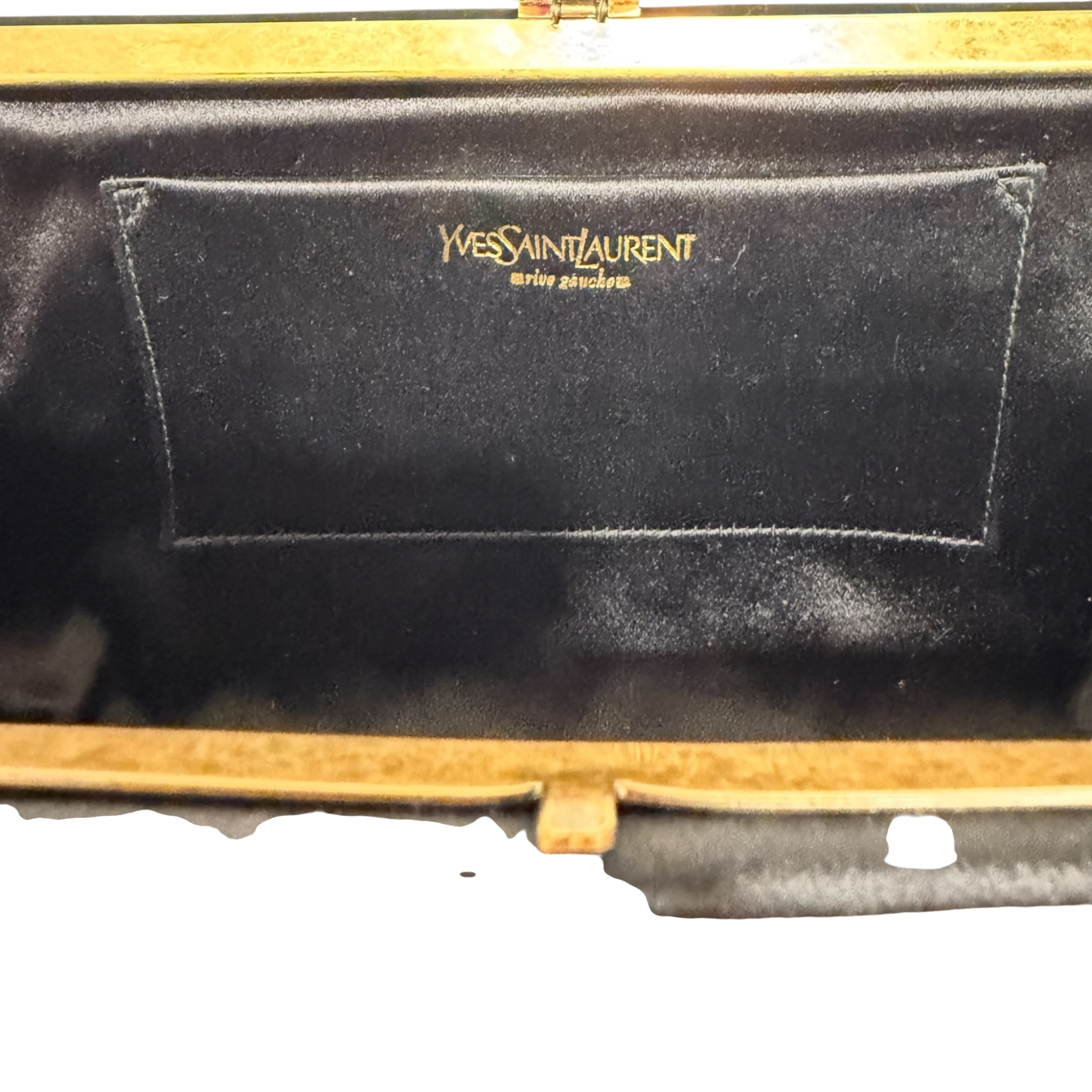 Yves Saint Laurent Floral Satin Evening Clutch