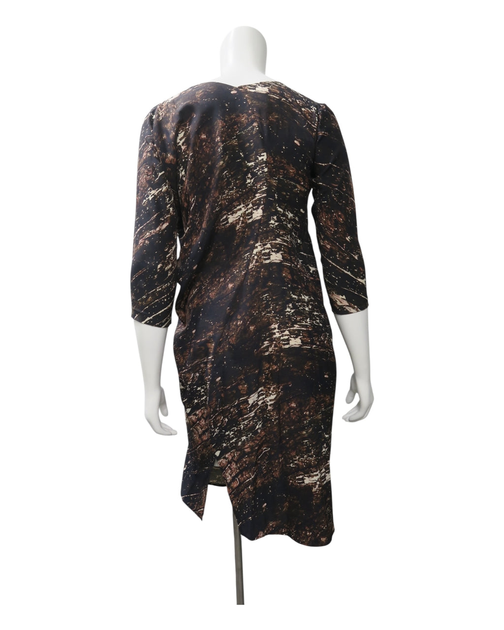 Zero + Maria Cornejo Printed Draped Dress