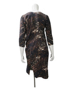 Zero + Maria Cornejo Printed Draped Dress