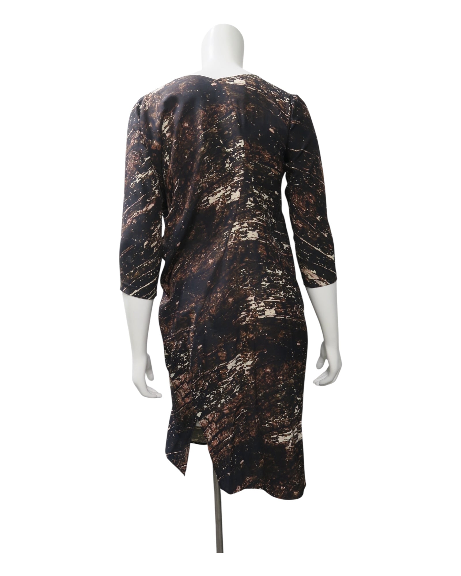Zero + Maria Cornejo Printed Draped Dress