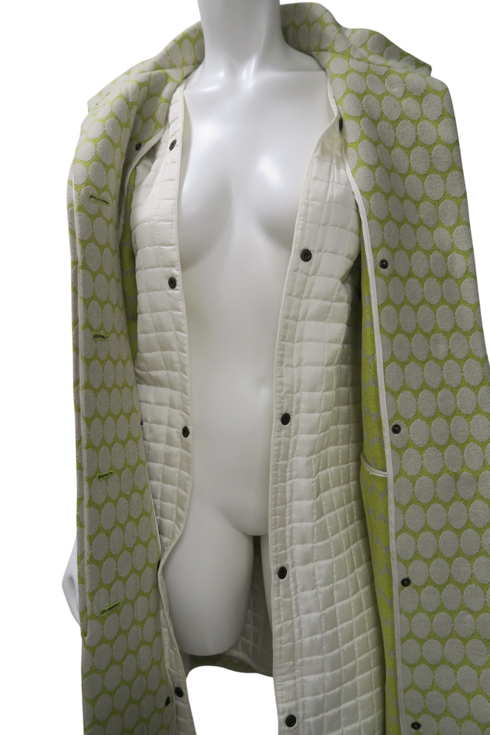 Burberry Runway Jacquard Belted Coat Size 6