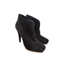 Hermes Black Suede Ankle Booties Size 6