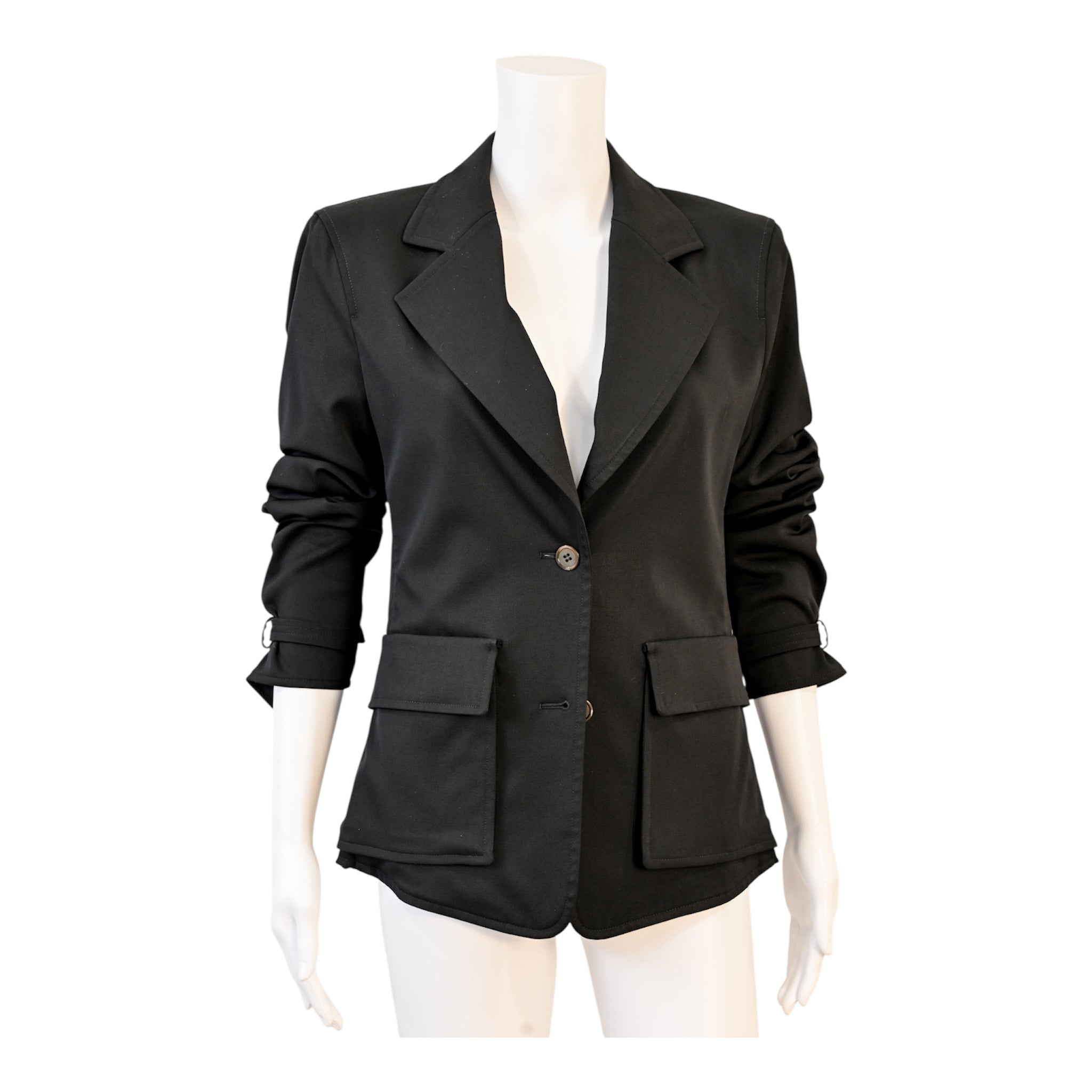 Yves Saint Laurent YSL by Tom Ford Black Cargo Blazer Size 40