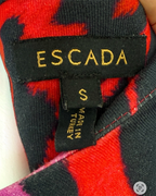 Escada Leopard Print Knit Blouse Size Small