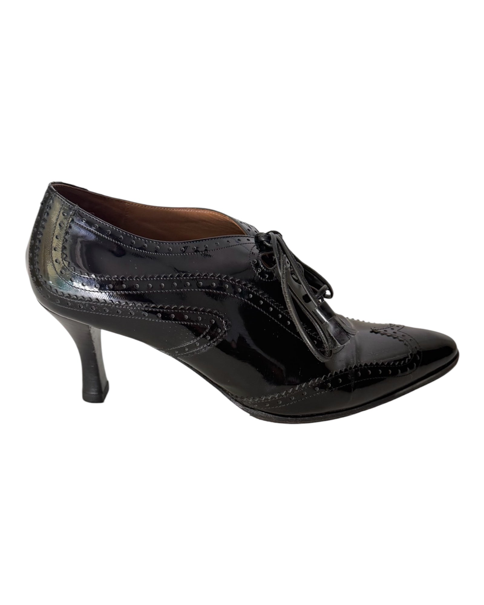 Hermès Patent Leather Oxford Heels Size 36