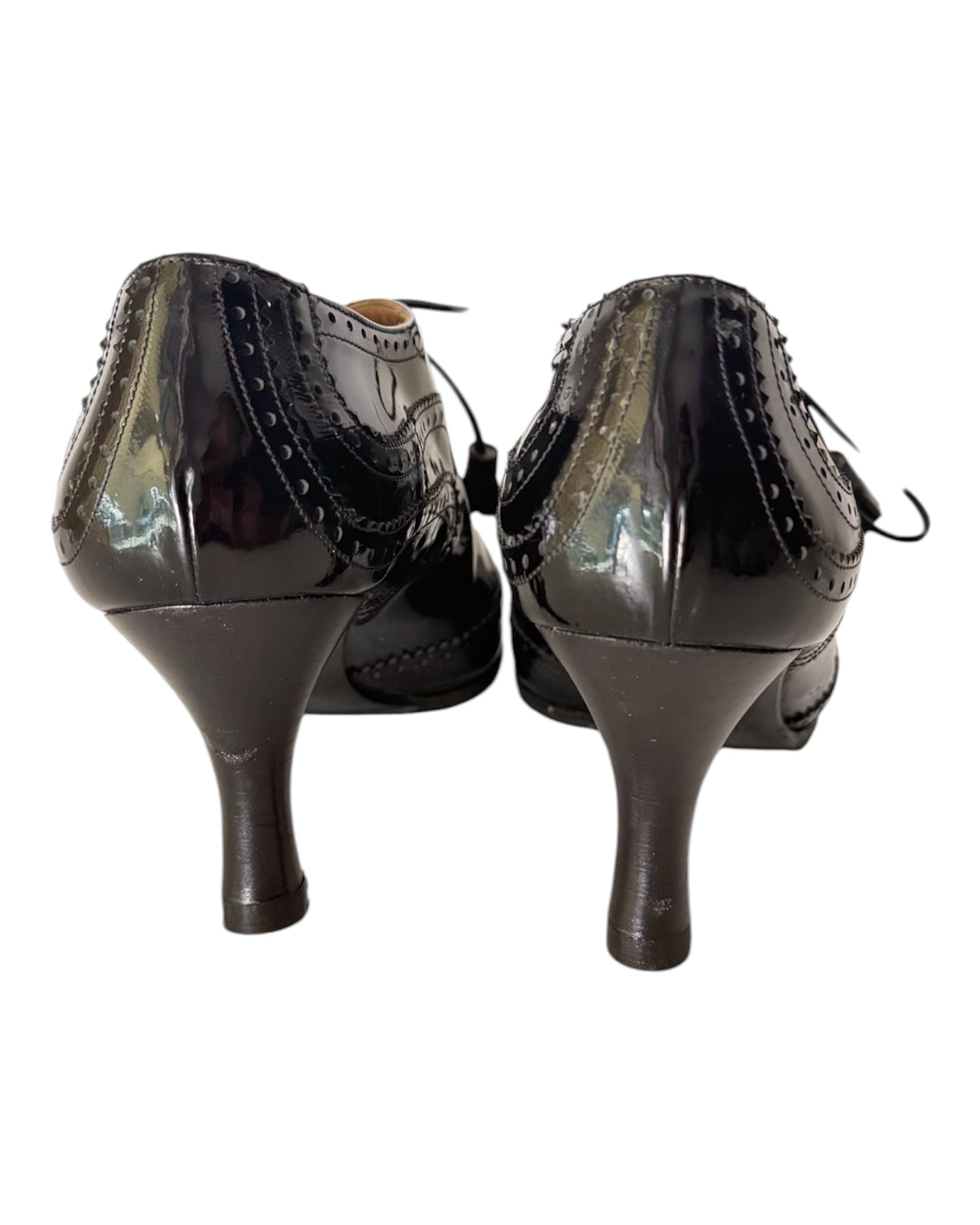 Hermès Patent Leather Oxford Heels Size 36