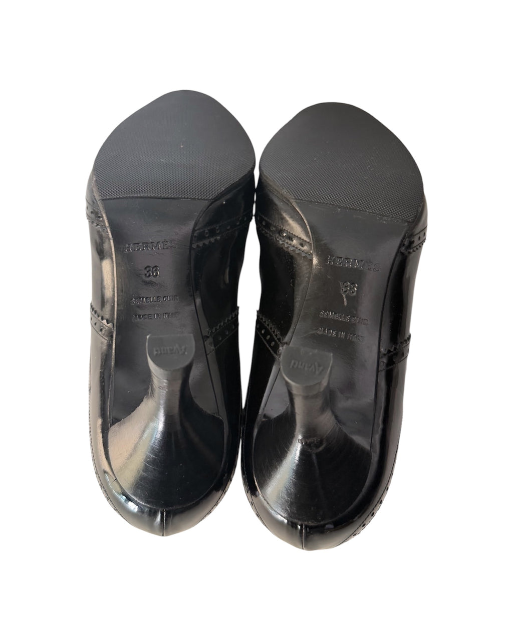 Hermès Patent Leather Oxford Heels Size 36