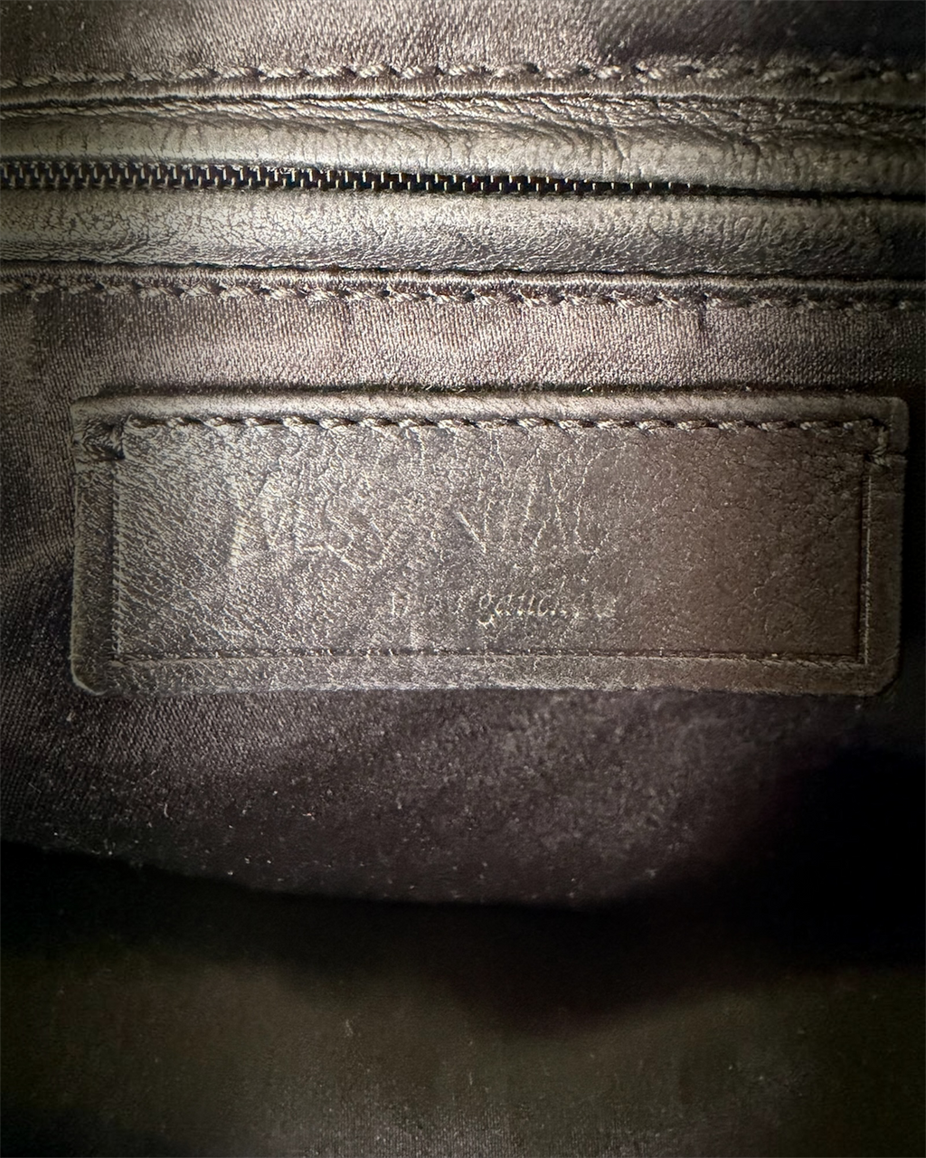 YSL Black Patent Leather Large Downtown Tote Bag