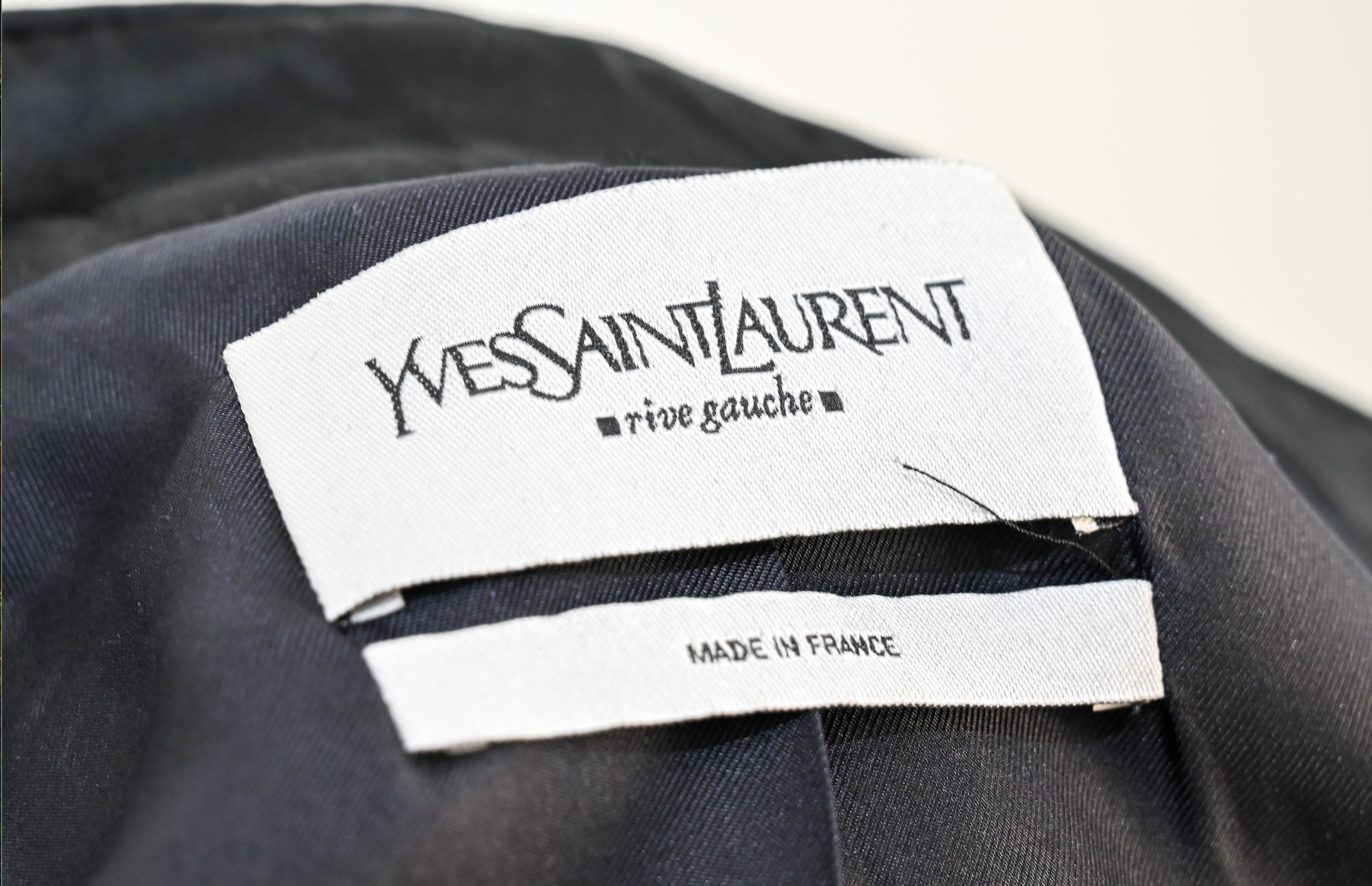 Yves Saint Laurent YSL by Tom Ford Black Belted Jacket Size 40