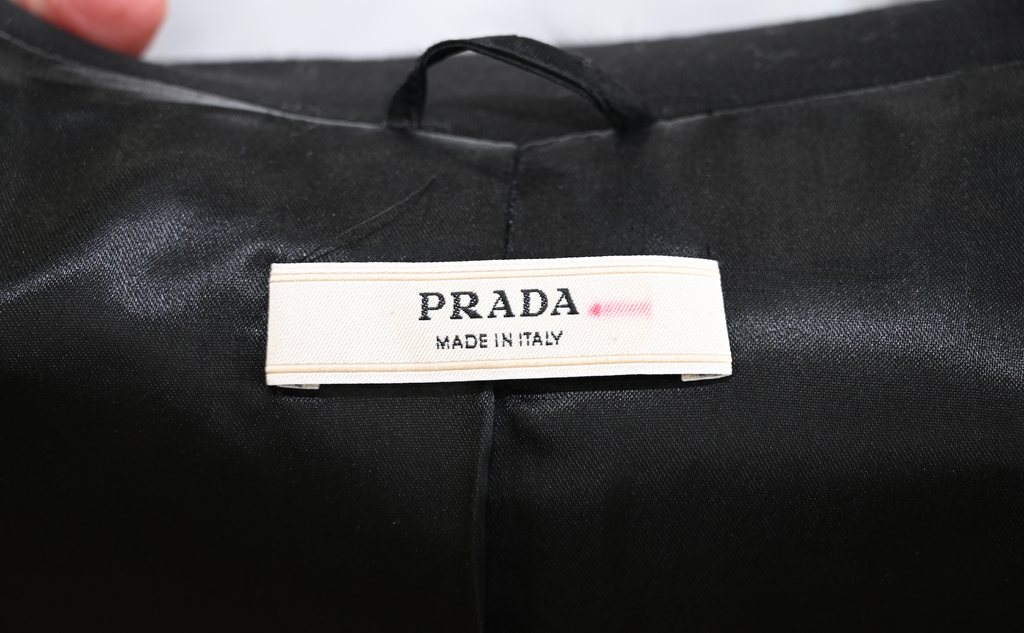 Prada Mink Fur Collar Jacket Size 46