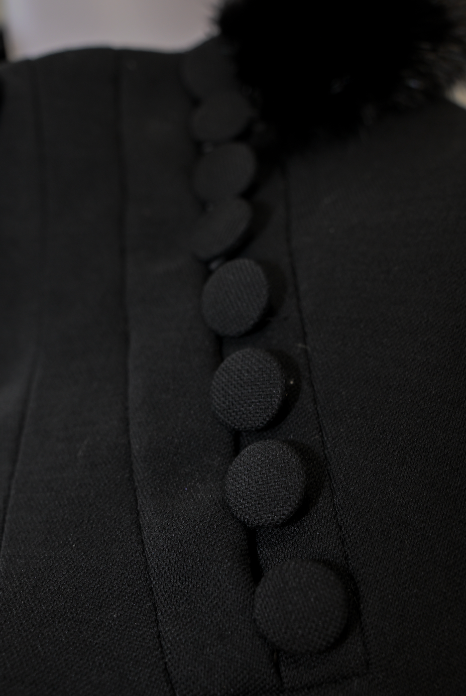 Prada Mink Fur Collar Jacket Size 46