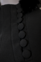 Prada Mink Fur Collar Jacket Size 46