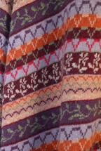 ETRO Multicolor Fair Isle Jacquard Knit Flared Midi Skirt Size 46