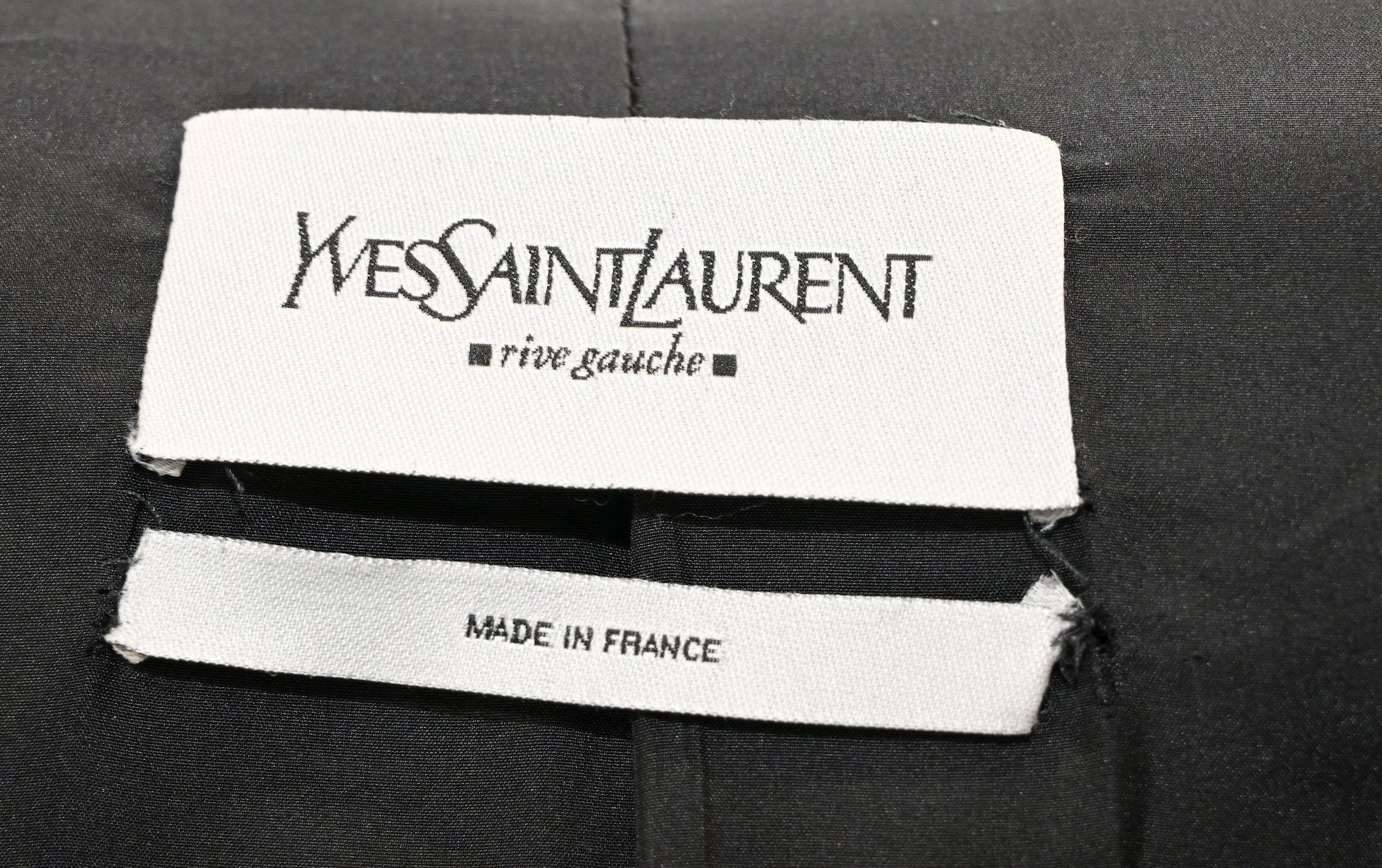 Yves Saint Laurent Rive Gauche Velvet Trim Blazer Size 40