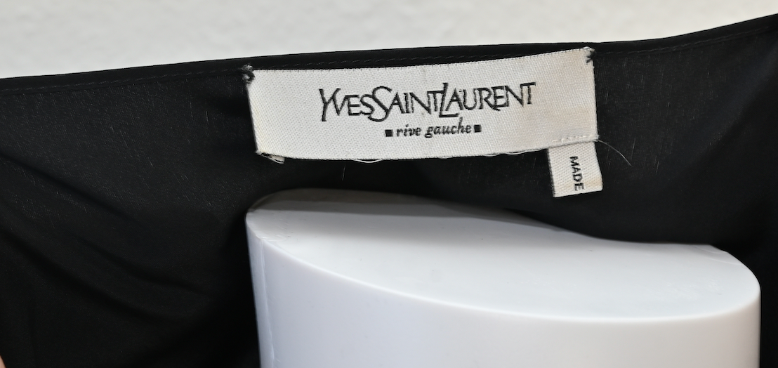 Yves Saint Laurent Eyelash Boatneck Blouse Size 40