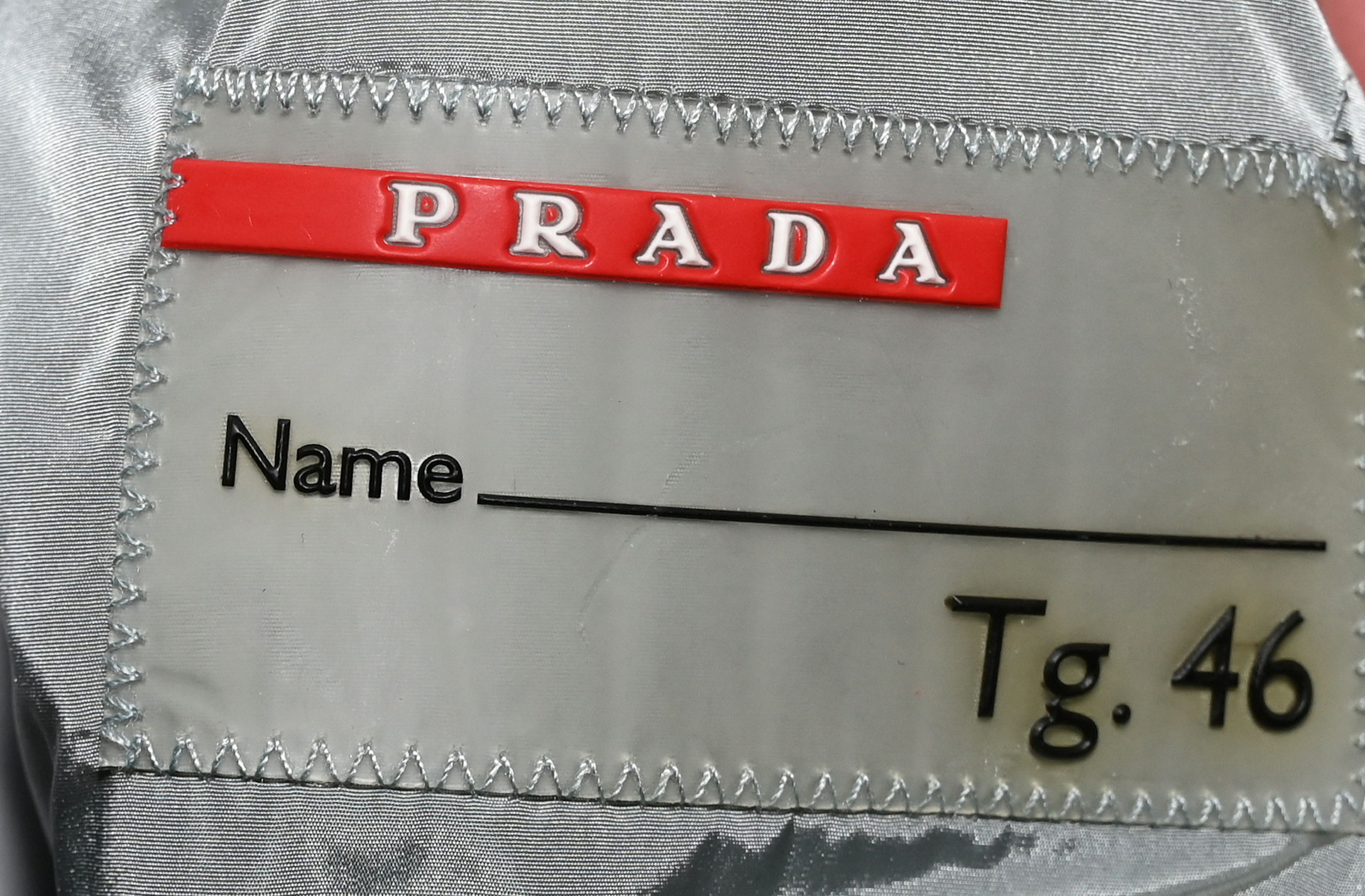 Prada Argento Zip Jacket Size 46IT