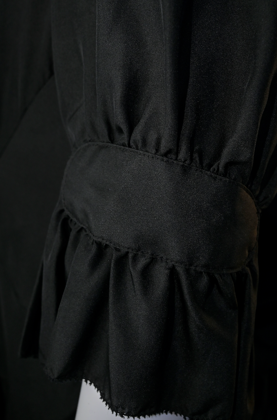 MARC BY MARC JACOBS Black Peasant Ruffle Shift Dress Size Medium