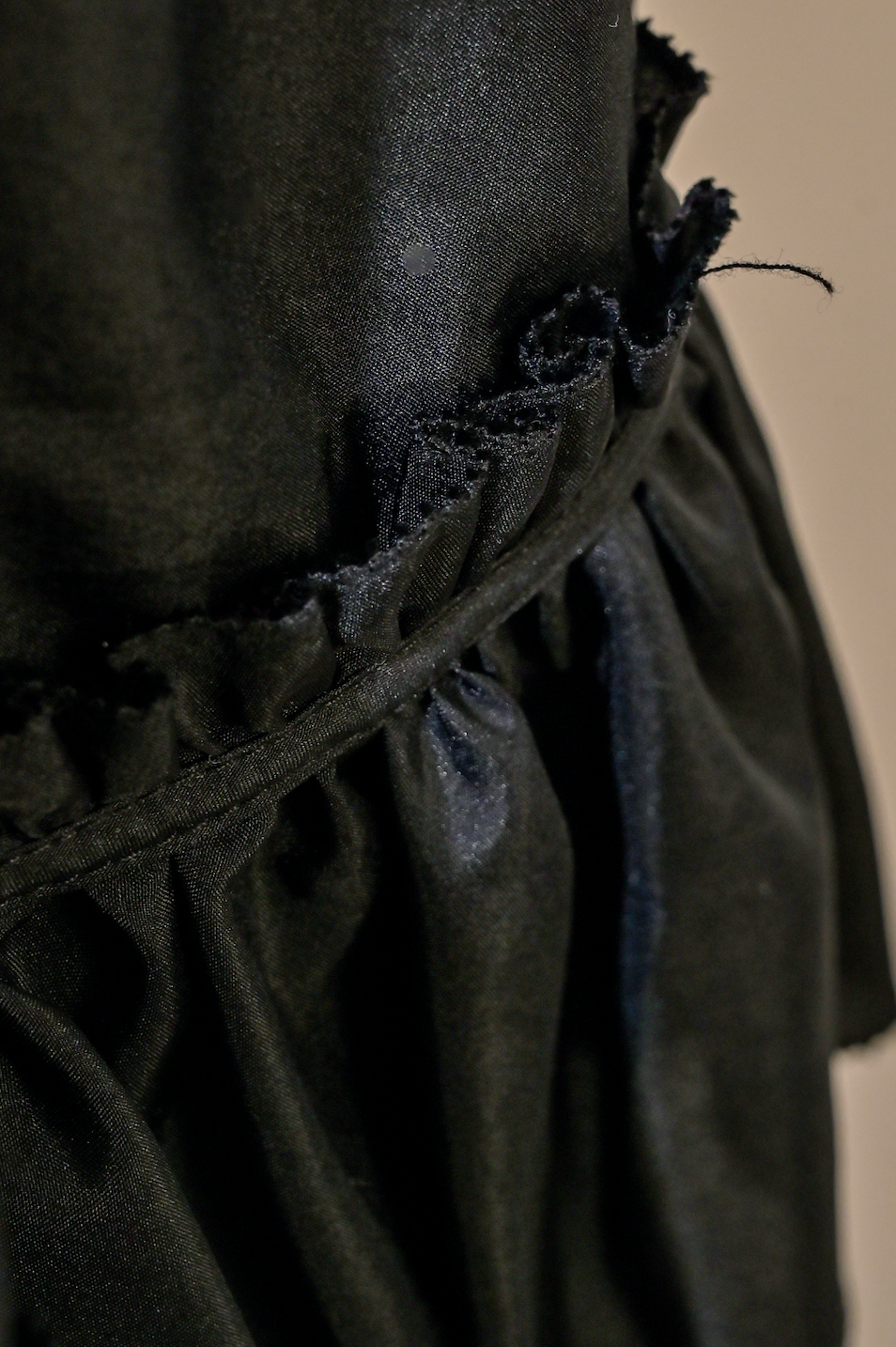 MARC BY MARC JACOBS Black Peasant Ruffle Shift Dress Size Medium