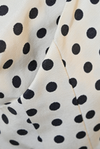 Yves Saint Laurent YSL by Stefano Pilati Ivory & Black Polka Dot Double-Breasted Coat — Runway Sample, 2005 Debut Collection