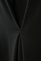Yves Saint Laurent YSL Black Draped Cowl Collar Top Size Large