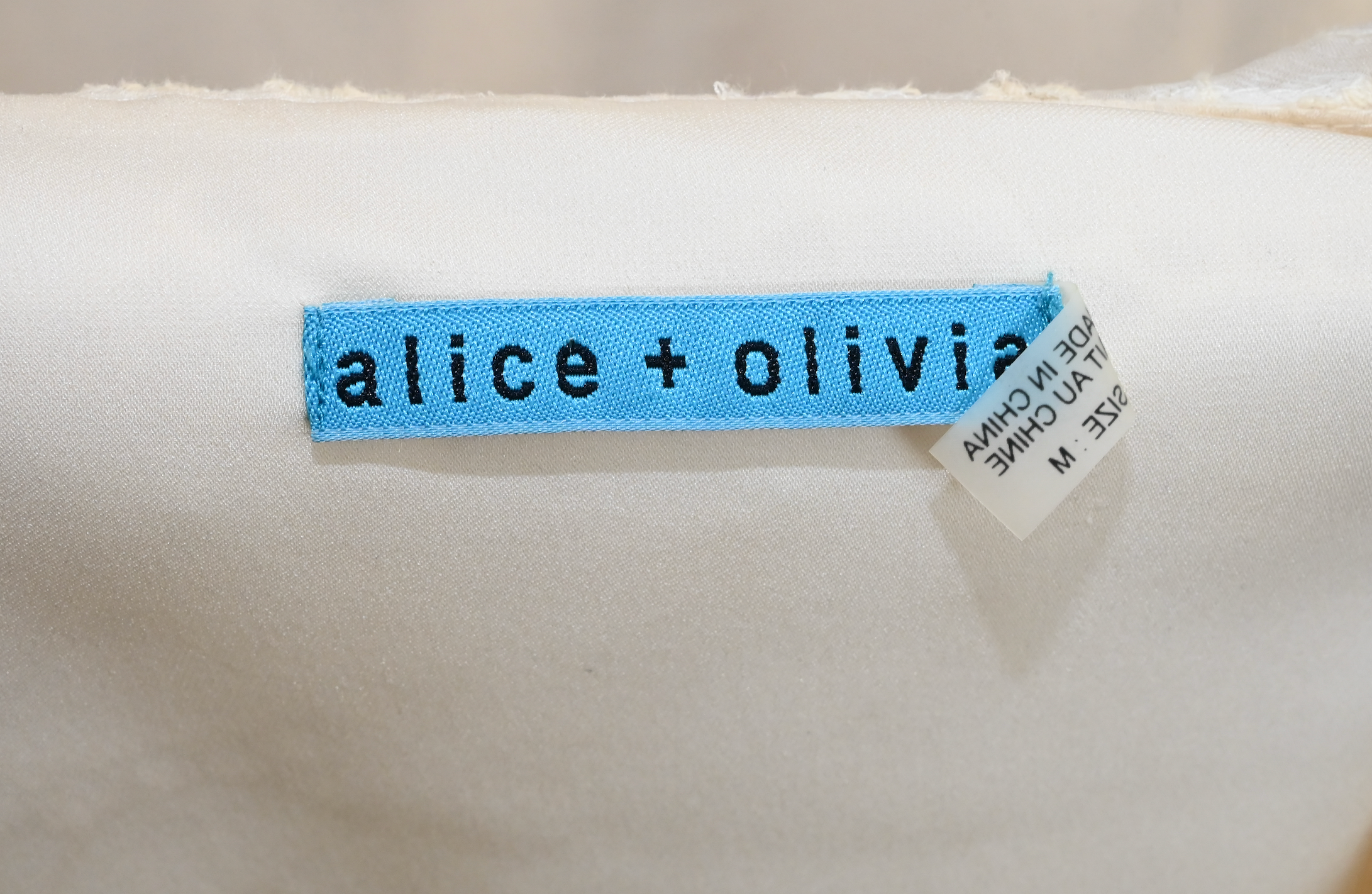 Alice & Olivia Lace & Ruffle Top Size Medium