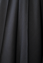 HERMÈS Black Wool Blend Pin Tuck Pleated Wrap Midi Skirt Size 38
