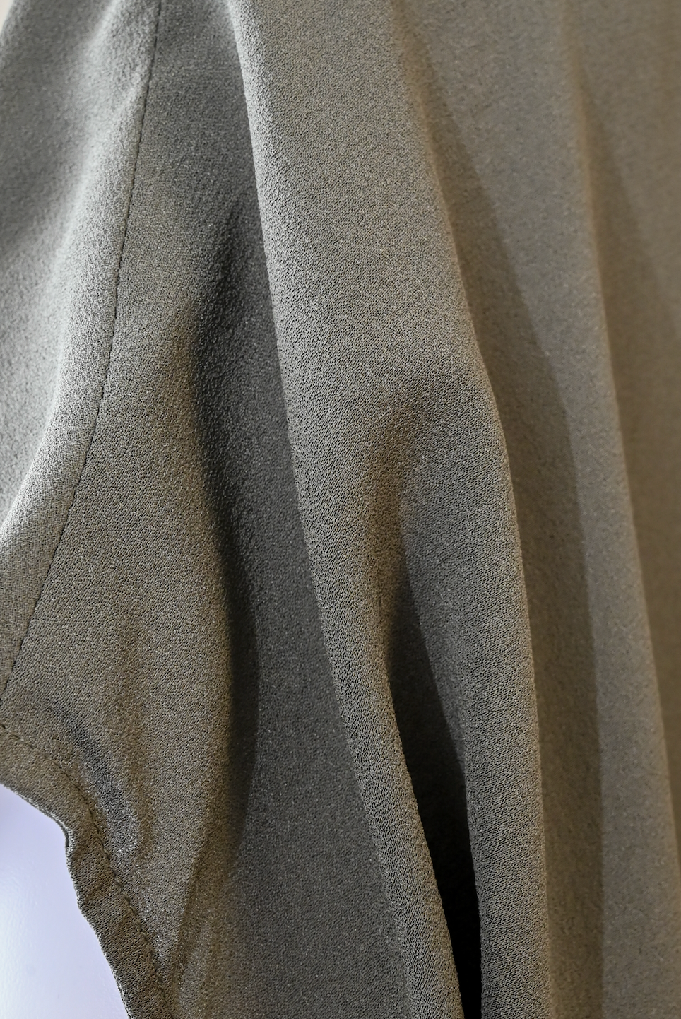 Vince Sage Grey Silk Henley Shift Dress