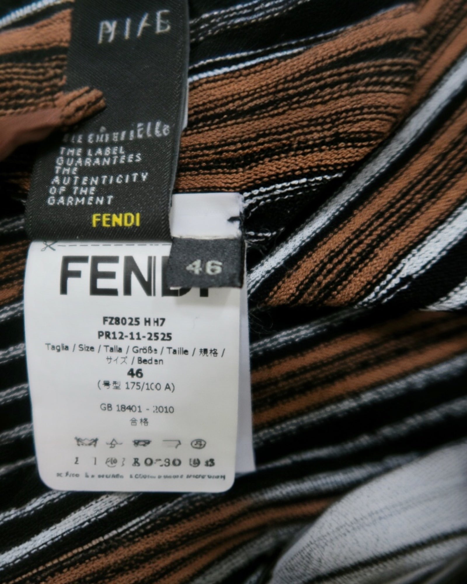 Fendi Black Cárdigan Size 46