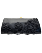 Yves Saint Laurent Floral Satin Evening Clutch