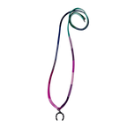 Hermes Petit H Silk Twilly Horseshoe Necklace