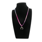 Hermes Petit H Silk Twilly Horseshoe Necklace